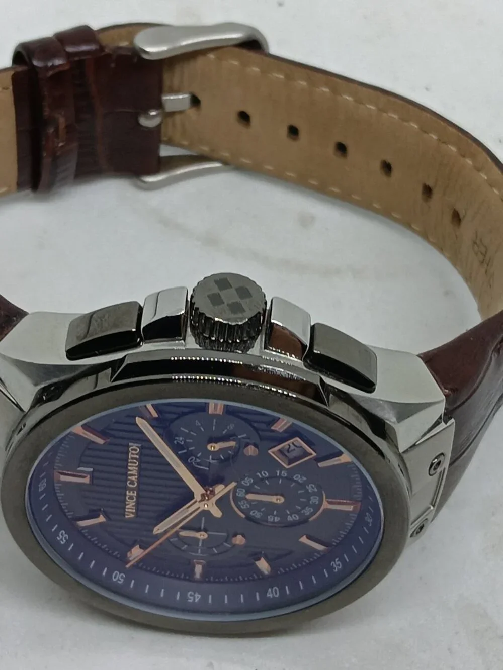 Vince Camuto VC/11111DGSG Men's 44mm S/Steel Black Dial Multifunction Watch